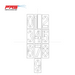parking lot number stencil kit