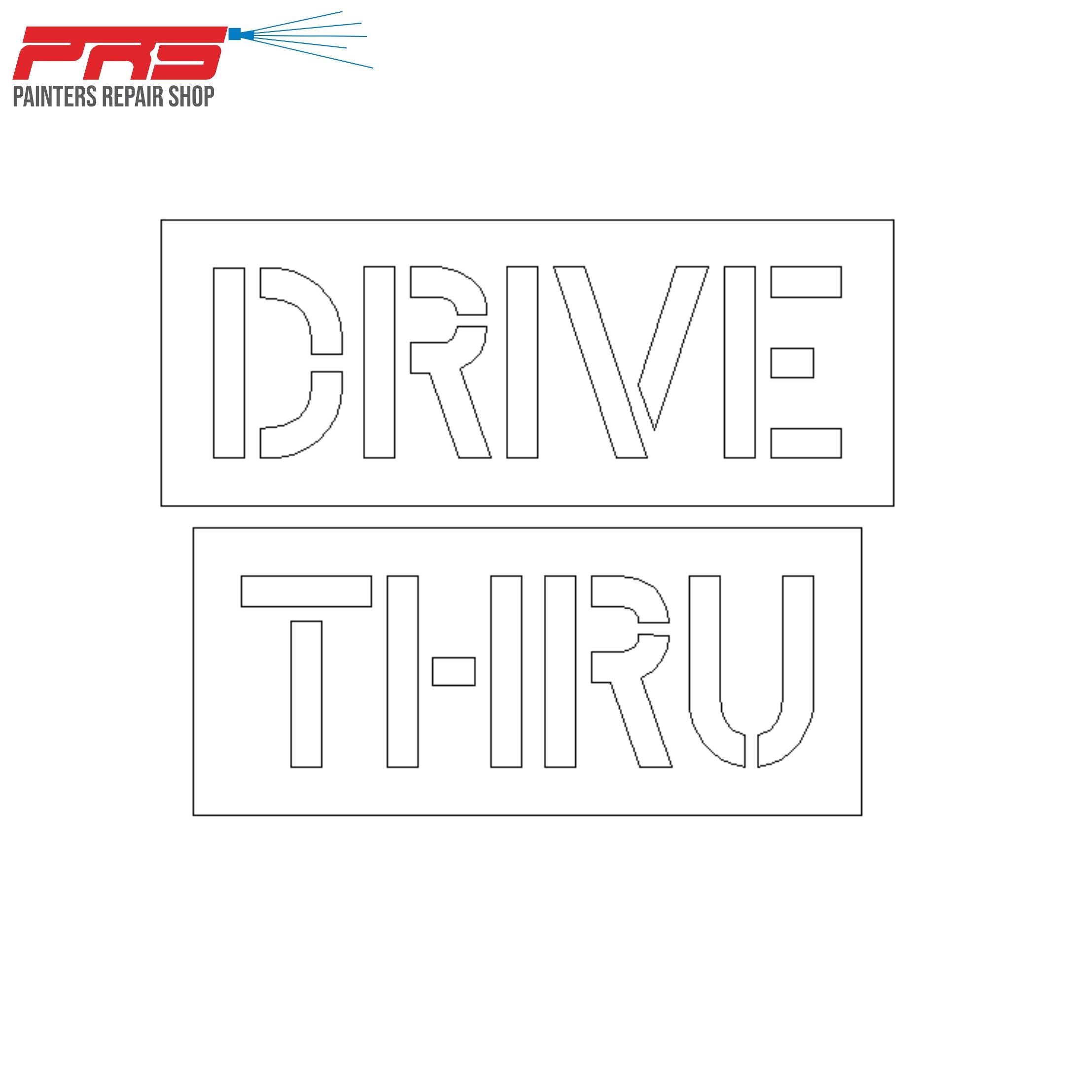 DRIVE THRU Stencils
