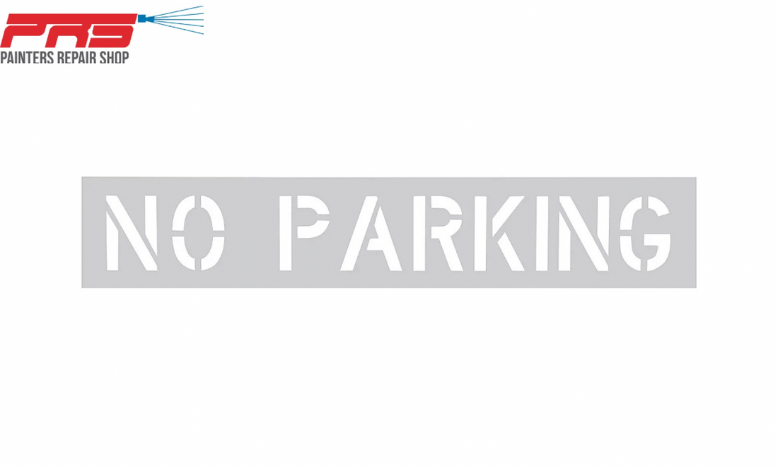 No Parking Stencil, 4 Inch Letter Stencils Flexible Silicone Parking